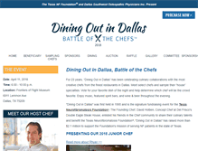 Tablet Screenshot of diningoutindallas.com